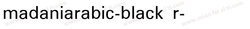 madaniarabic-black r字体转换